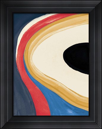 Framed In the Groove II Retro Print