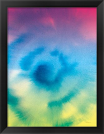 Framed Dip Dye IV Bright Print