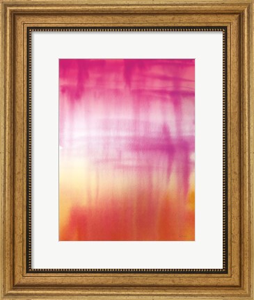 Framed Dip Dye II Bright Print