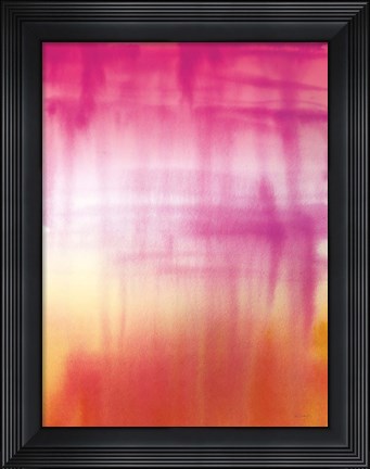Framed Dip Dye II Bright Print