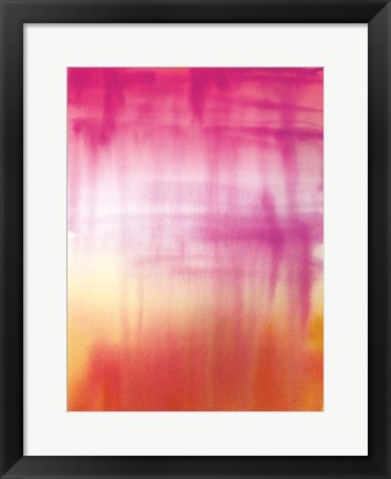 Framed Dip Dye II Bright Print