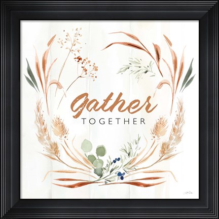 Framed Autumn Ramble V Together Print