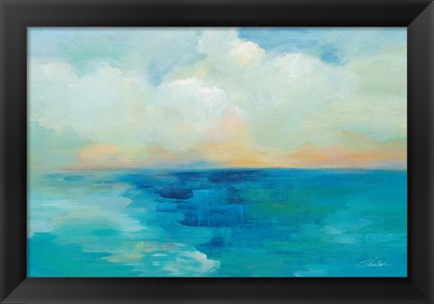 Framed Aquarelle Sea Print