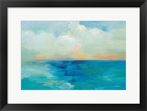 Framed Aquarelle Sea Print