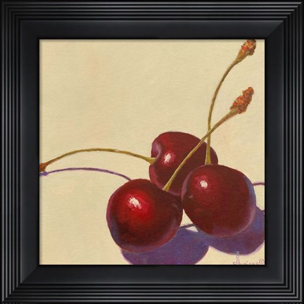 Framed Cherry Trio Print