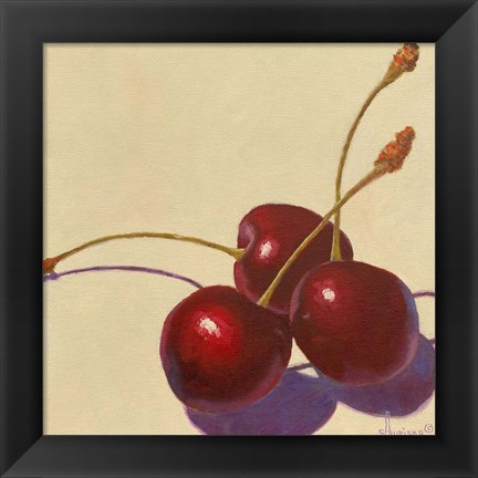 Framed Cherry Trio Print