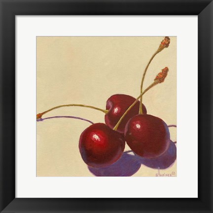 Framed Cherry Trio Print