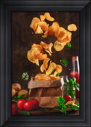 Framed Comfort Food For Stormy Weather Print