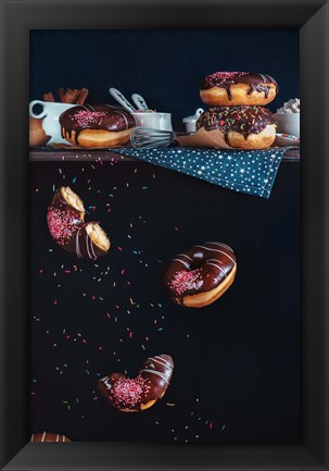 Framed Donuts From The Top Shelf Print