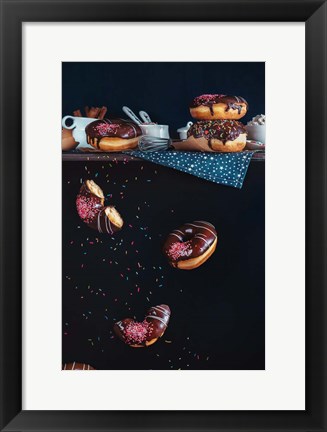 Framed Donuts From The Top Shelf Print