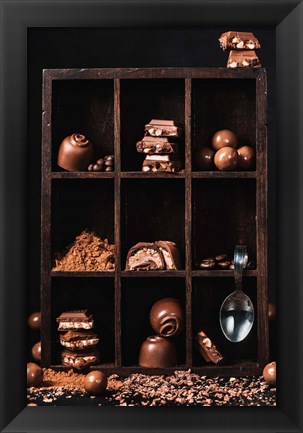 Framed Chocolate Collection Print