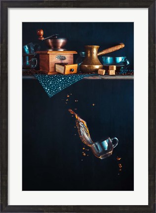 Framed Coffee From The Top Shelf Print