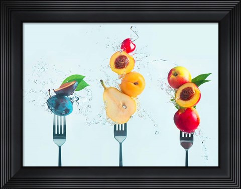 Framed Making Fruit Salad Print