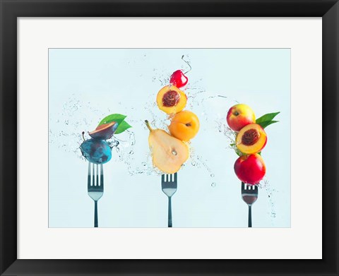 Framed Making Fruit Salad Print