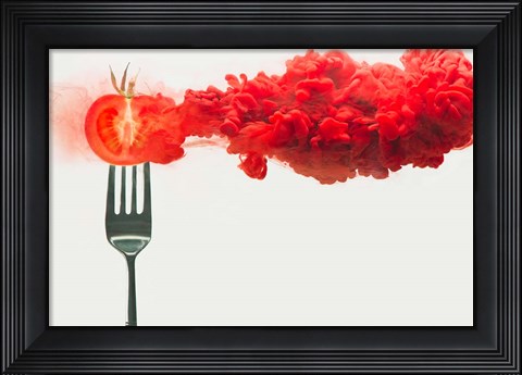 Framed Disintegrated Tomato Print