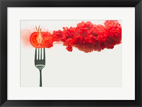 Framed Disintegrated Tomato Print