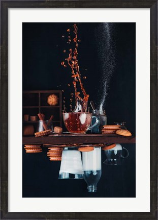 Framed Upside And Down Again (With Coffee) Print