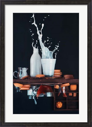 Framed Upside And Down Again (With Milk) Print