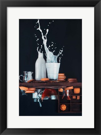 Framed Upside And Down Again (With Milk) Print