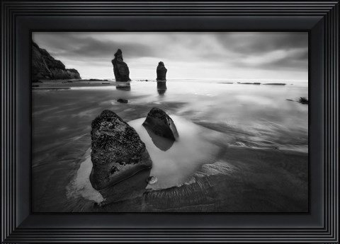 Framed Three Sisters Beach Print