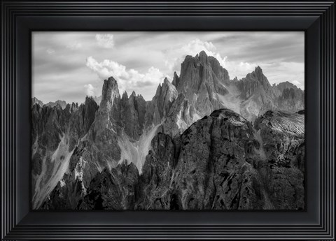Framed Peaks Print