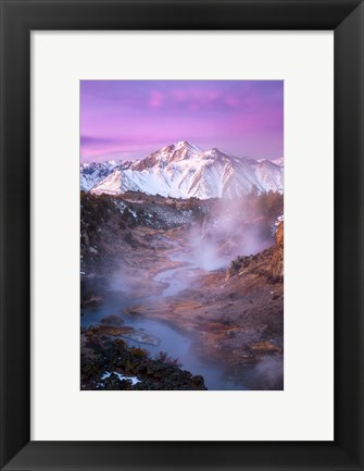 Framed Pink Eastern Sierra Print