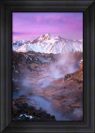 Framed Pink Eastern Sierra Print