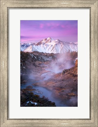 Framed Pink Eastern Sierra Print