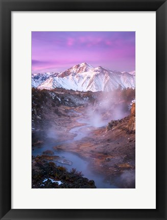 Framed Pink Eastern Sierra Print