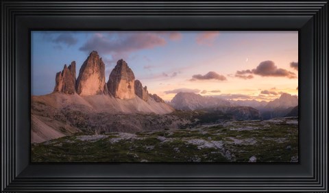 Framed Evening in the Dolomites Print