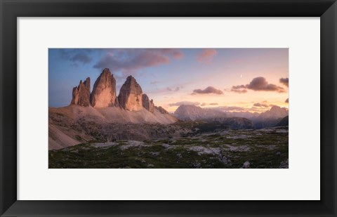 Framed Evening in the Dolomites Print