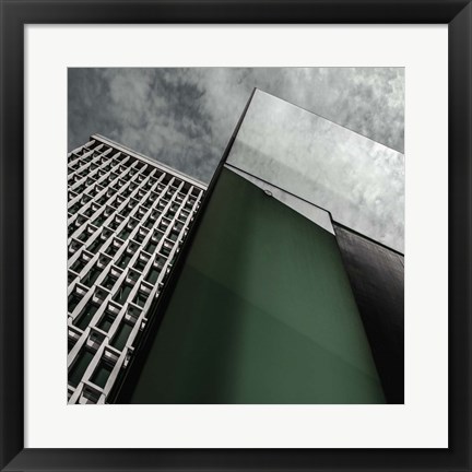 Framed Green Panel Print