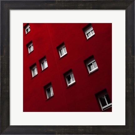 Framed Red White Combi Print
