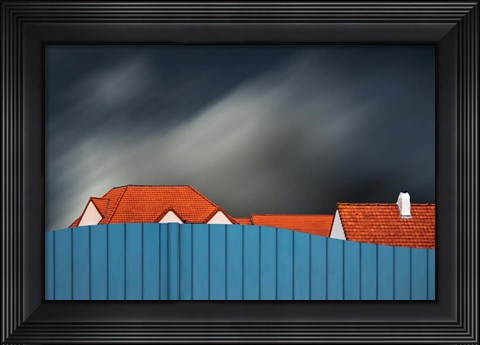 Framed Living Behind The Fence Print