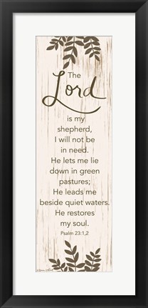 Framed Lord is My Shepherd Print