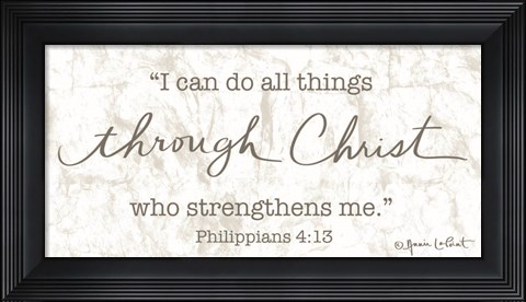 Framed Through Christ Print