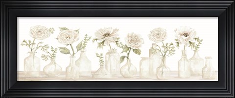 Framed Pretty Posies in a Row Print