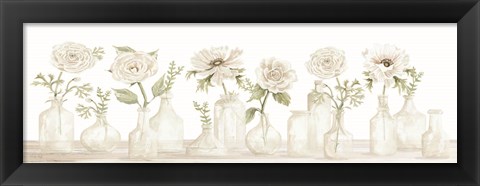 Framed Pretty Posies in a Row Print