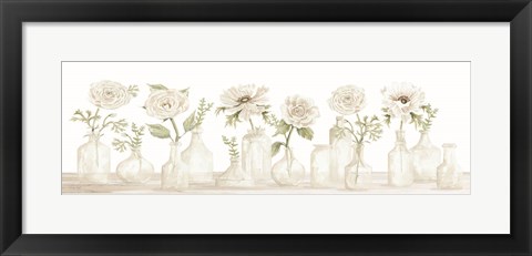 Framed Pretty Posies in a Row Print