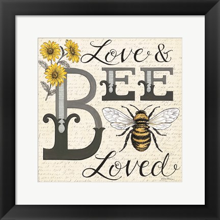 Framed Love &amp; Bee Loved Print