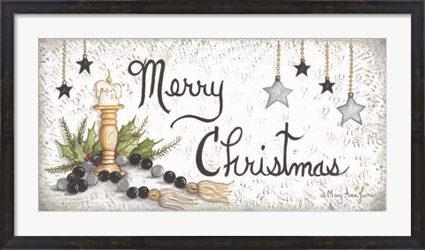 Framed Christmas by Candlelight Print