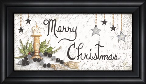 Framed Christmas by Candlelight Print