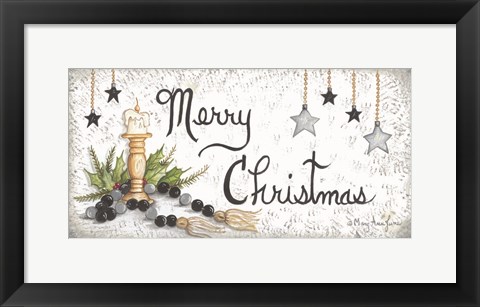 Framed Christmas by Candlelight Print