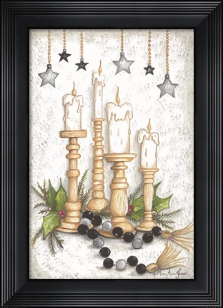 Framed Candlelit Christmas Print