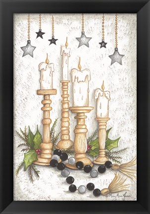 Framed Candlelit Christmas Print