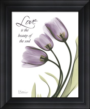 Framed Love Purple Print