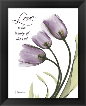 Framed Love Purple Print