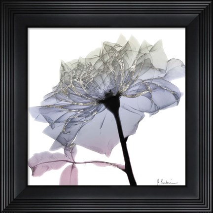 Framed Silver Splash 3 Print