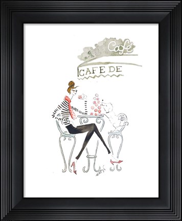 Framed Paris Cafe Print