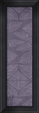 Framed Vibrant Purple Leaf Panel 2 Print